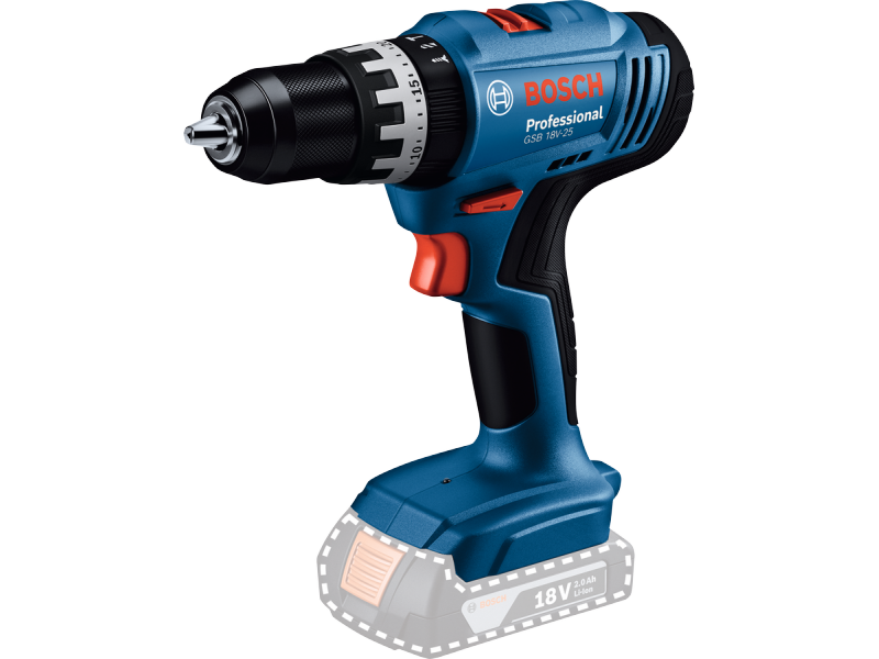 Akumulatorski udarni vrtalniki/vijačniki Bosch GSB 18V-25, 06019K9300